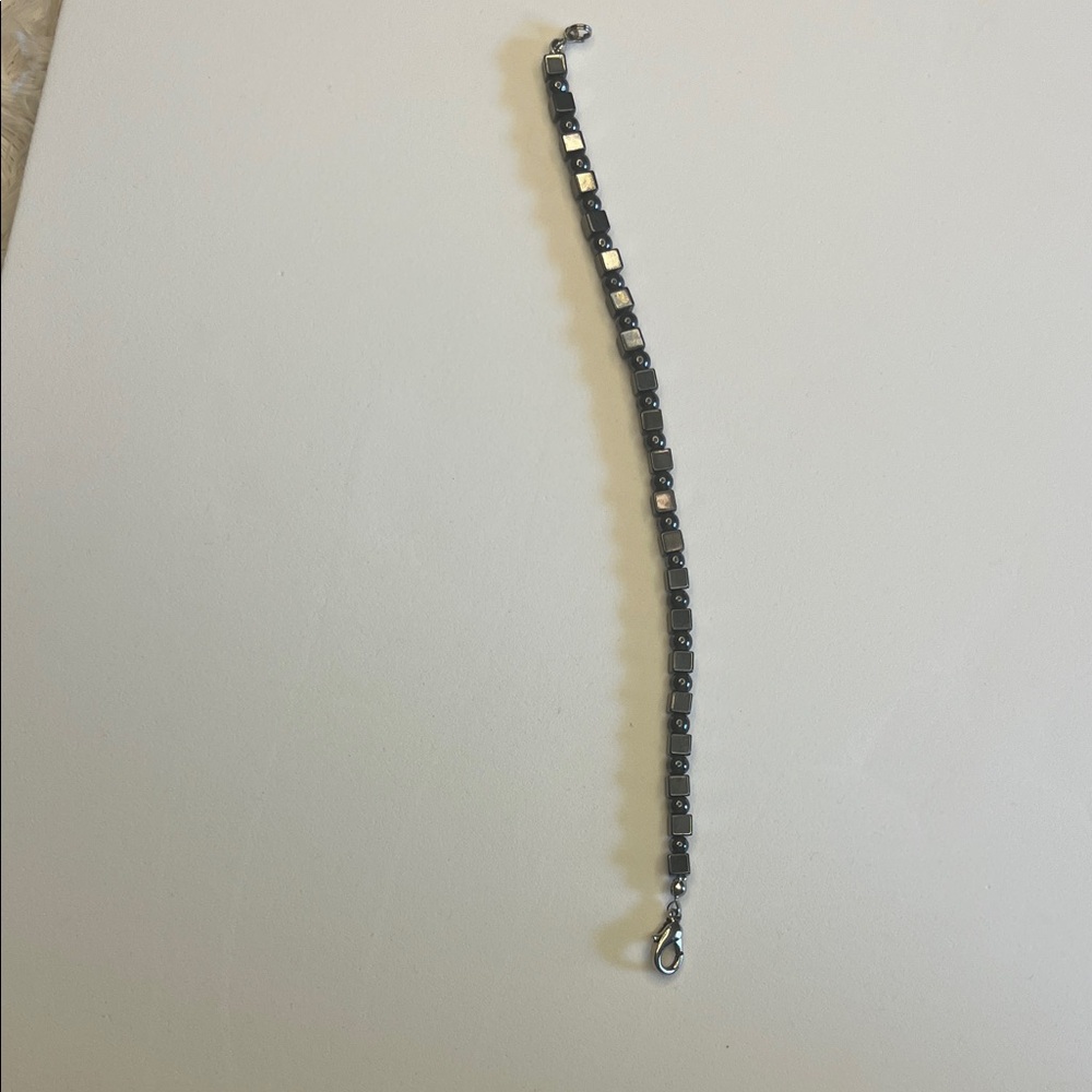 Elegant Black and Silver Bracelet